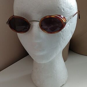 Vintage Cadore Moda Cheetah Brown Italy Oval Retro Thin Frames